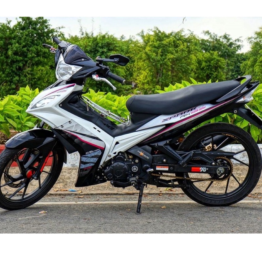 Tem Rời Ex Nhỏ 2006-2010 Dán Xe Trắng Bụng Đen - Tem Chuẩn Hình