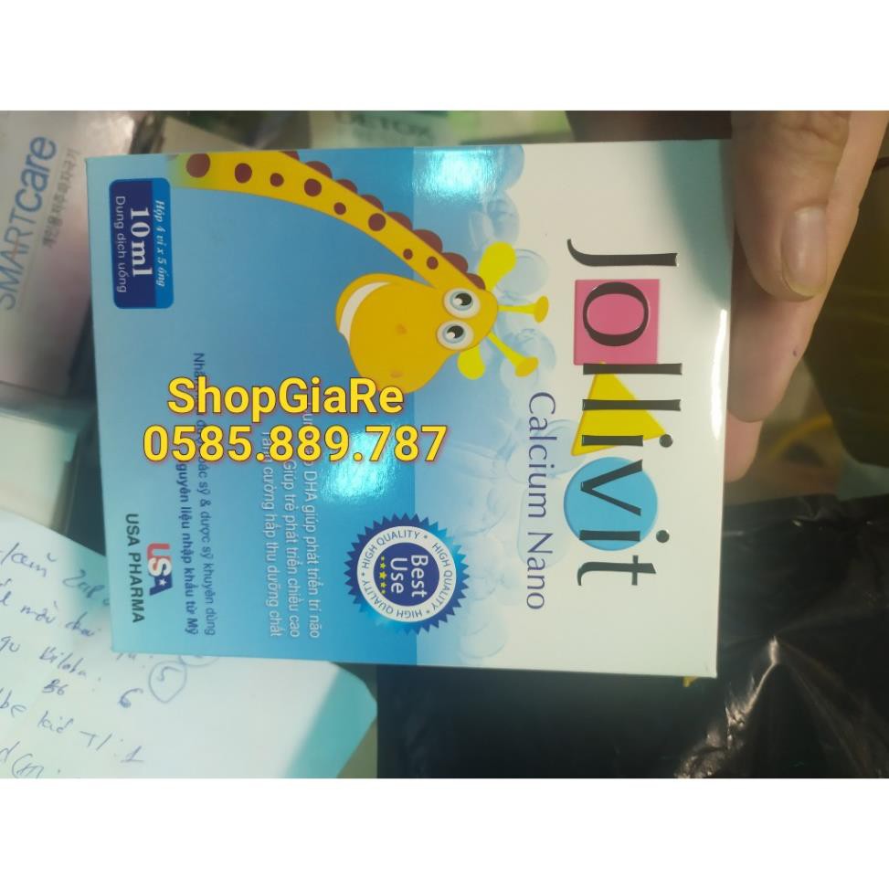Jollivit Calcium Nano canxi bổ sung canxi cho bé giúp bé phát triển chống còi xương suy dinh dưỡng