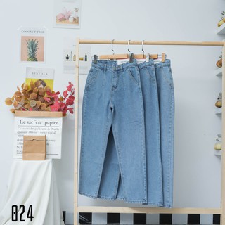 Quần baggy jeans lưng cao ulzzang