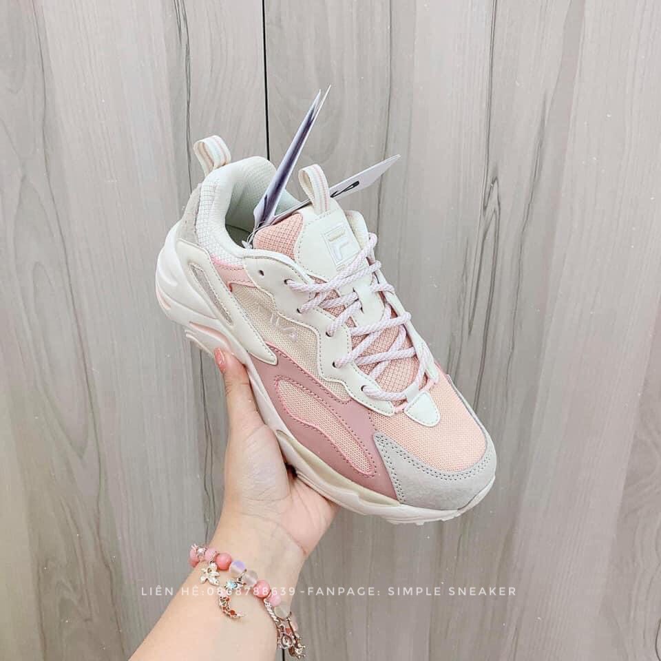Giày Fila AuthFREESHIP Fila Ray Tracer Blue Pink Chuẩn Auth - Giày Fila Chính Hãng Hàn Quốc