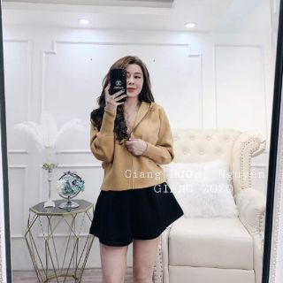 Áo dạ nỉ kéo khoá