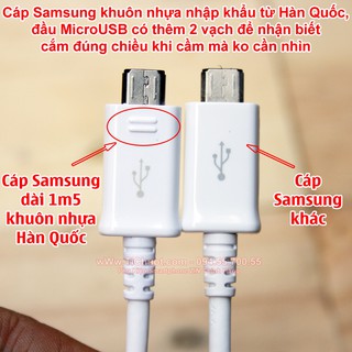 [Chính Hãng] Cáp Samsung Micro USB 1.5m ZIN Galaxy Note Edge,Note 4 (có khuôn nhựa)