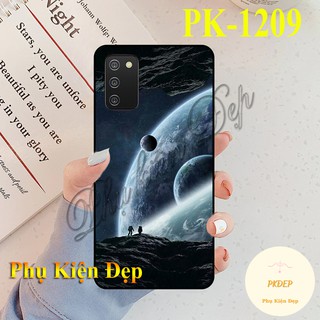 Ốp lưng SamSung A02s - Ốp dẻo đen in hình Không Gian Vũ Trụ