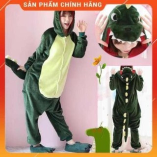 Bộ đồ thú khủng long ⭐ freeship ⭐ bộ đồ thú đồ ngủ khủng long xanh, khủng long hồng đủ size