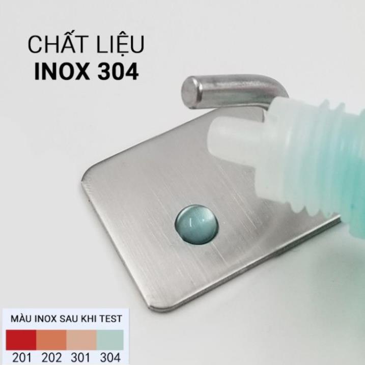 Móc Treo Đồ INOX 304 Keo 3M Siêu Dính Dán Tường Gạch, Men, Kính