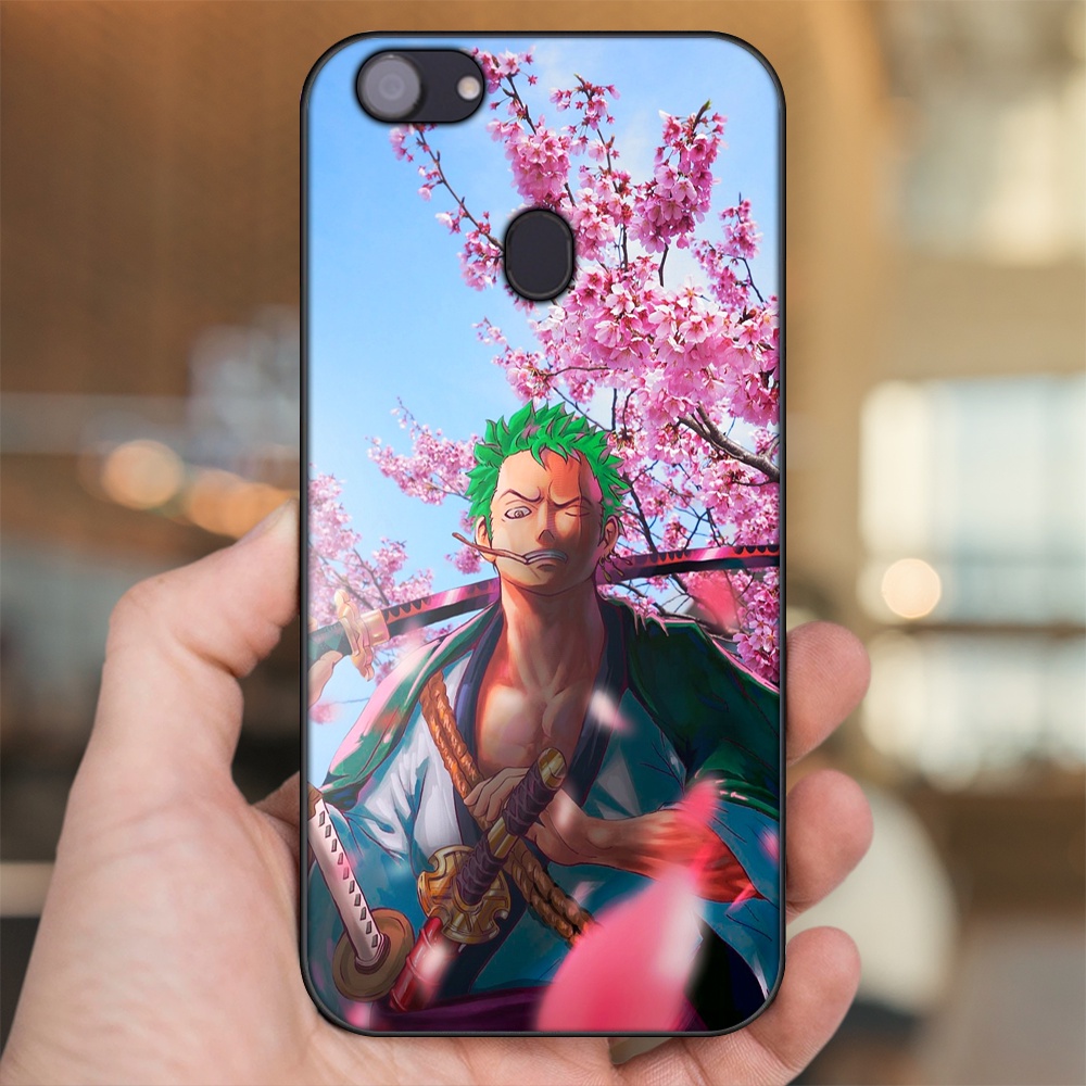 Ốp lưng Oppo F5, F5 Youth, F7 viền đen in hình Zoro One Piece