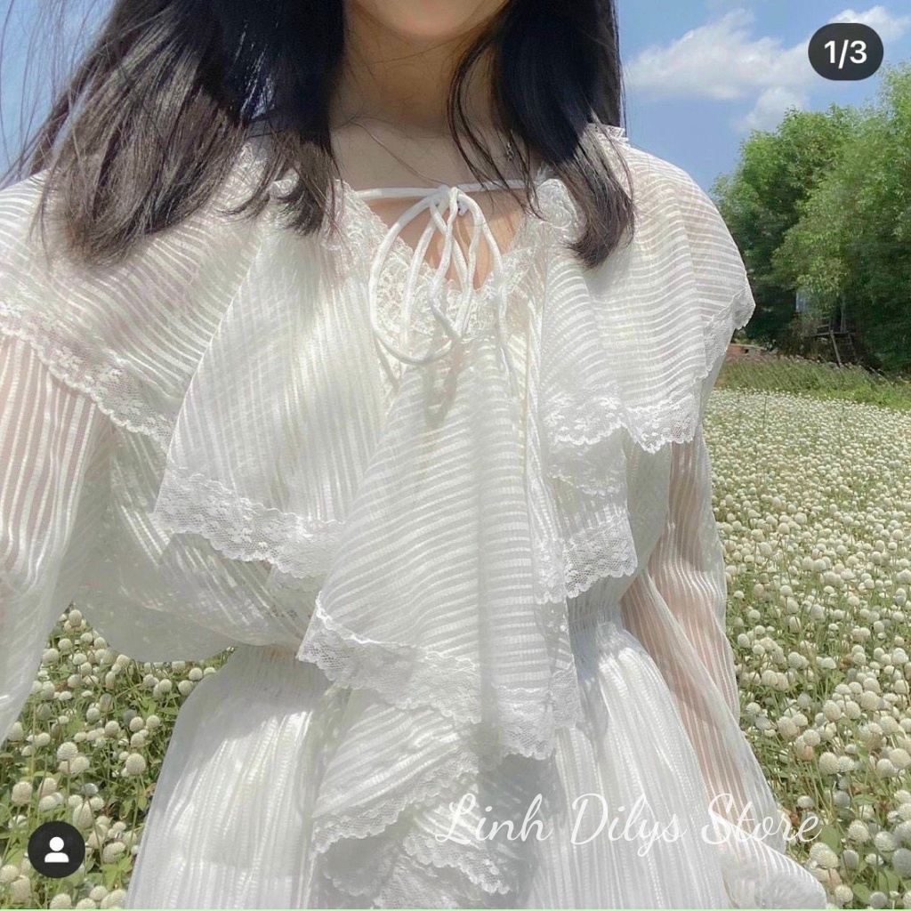 Đầm Midi Bèo Chạy Ren 🦋FREESHIP🦋 Váy Midi Bèo Linh Dilys Store