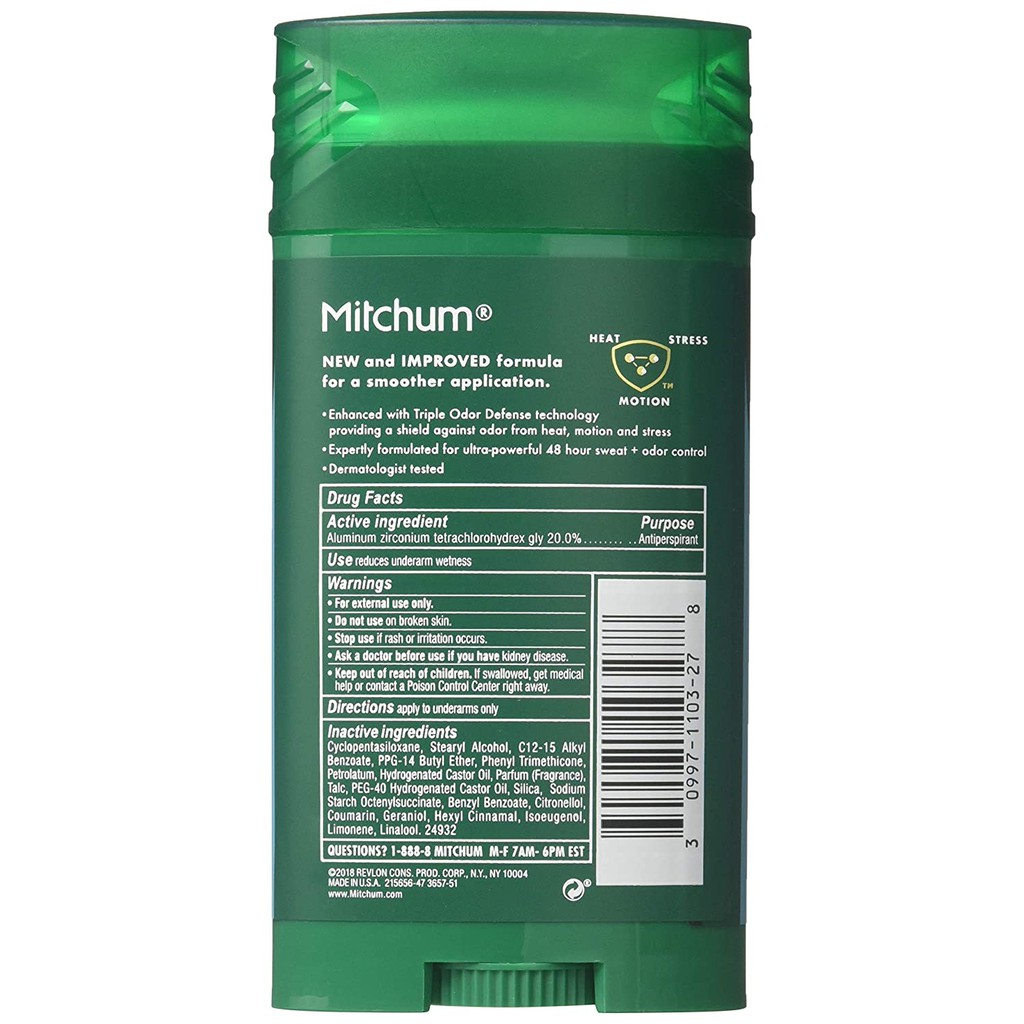 [Thể Thảo] Lăn Sáp Khử Mùi Nam Mitchum CLEAN CONTROL 76g