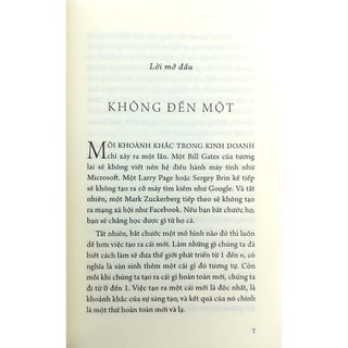 Sách - Không Đến Một - Peter Thiel, Blake Masters