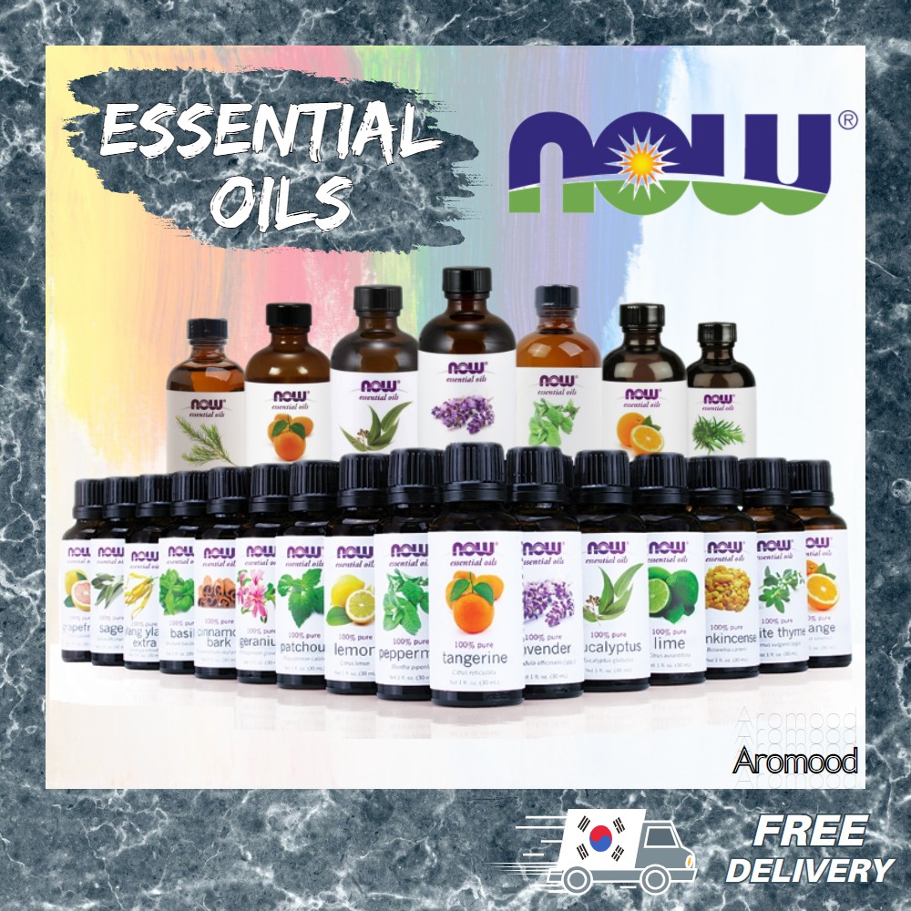 Tinh dầu nguyên chất thiên nhiên thư giãn, dưỡng da Now Foods (Mỹ) - Now Pure Essential Oil