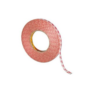 Băng keo 2 mặt siêu dính chịu nhiệt cao 3m gpt-020f trắng đỏ dày 0.2mm dài 50m