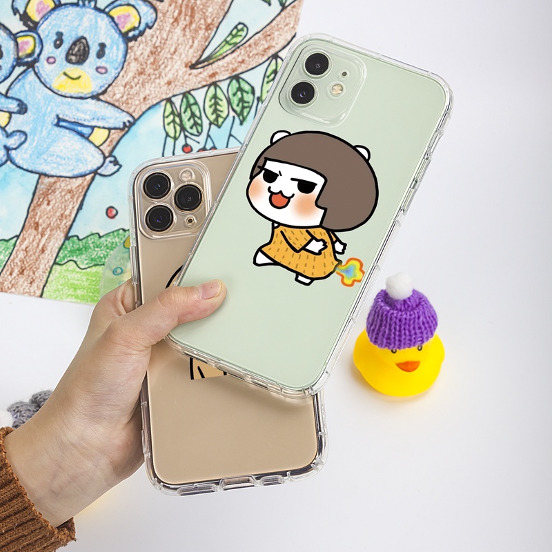 Ốp lưng iphone Ốp điện thoại SUNTAIHO TPU trong suốt họa tiết cầu vồng độc đáo thích hợp cho IPHONE 13 12 11 PRO MAX X XS MAX XR 8 7