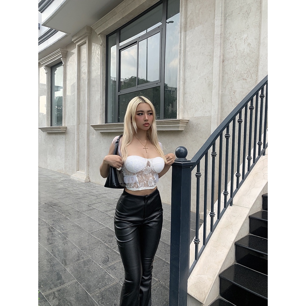 Áo cúp ngực ren Wings Lace Top - Tipblu