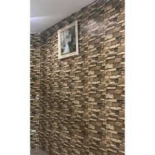 Giấy dán tường giả gạch (decan dán tường giả gạch)