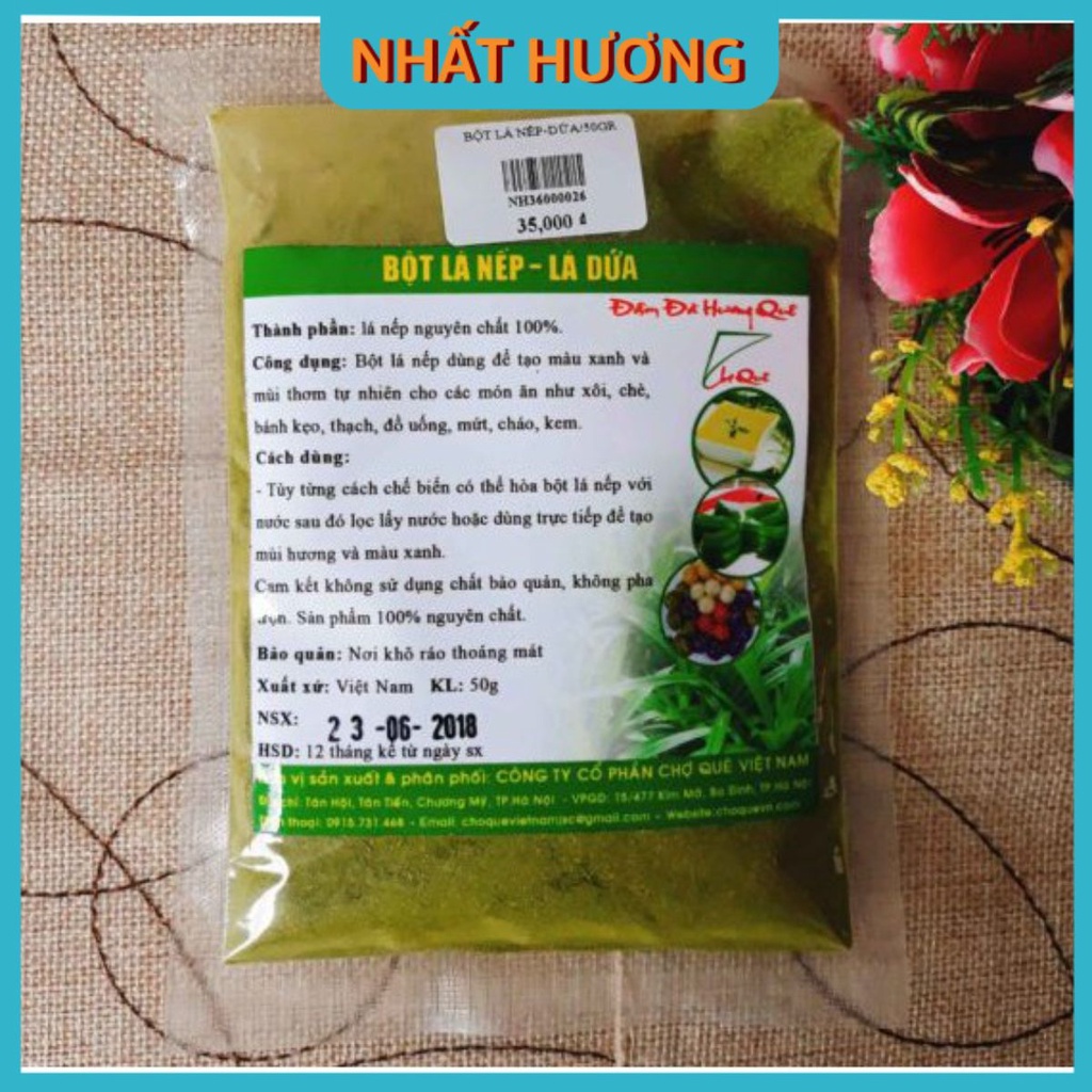 Bột Lá Nếp – Lá Dứa 50gr