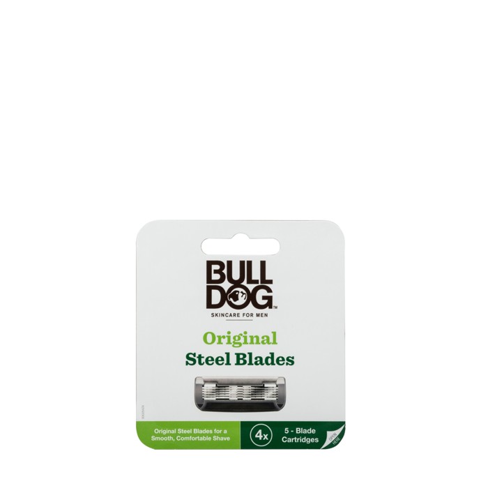 Set 4 Lưỡi Dao Cạo Râu Bull Dog Original Steel Blades