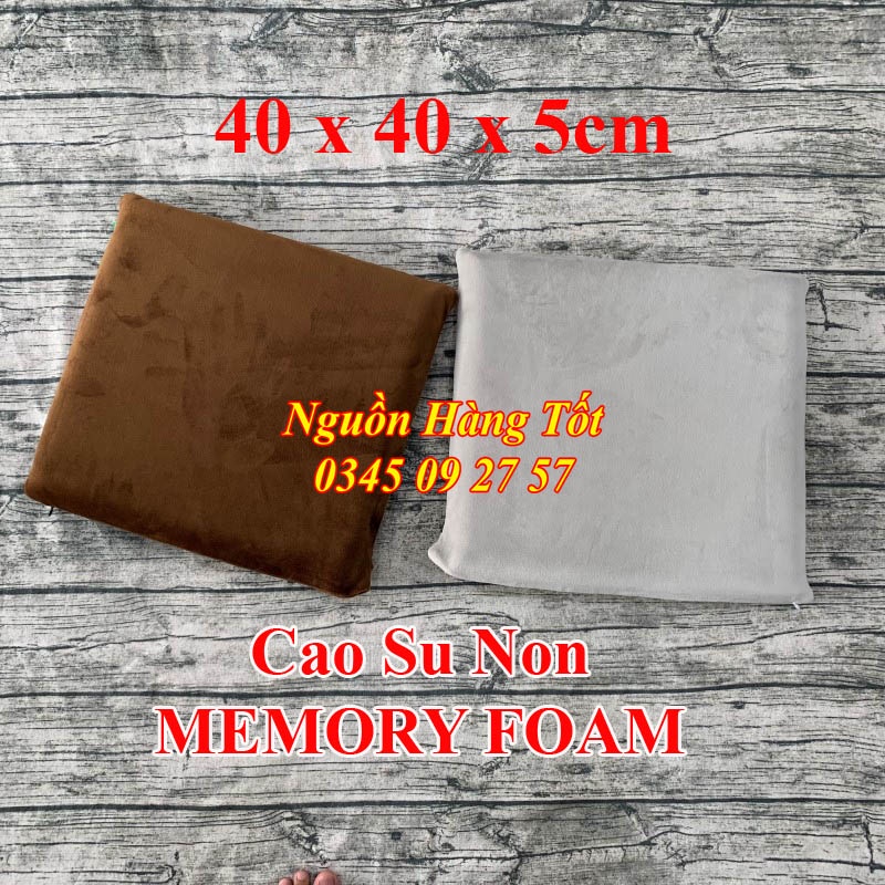 Nệm Ngồi Bệt Cao Su Non 40x40x5cm Có Dây Kéo Dễ Dàng Vệ Sinh - Đa Năng Hiện Đại Kiểu Nhật