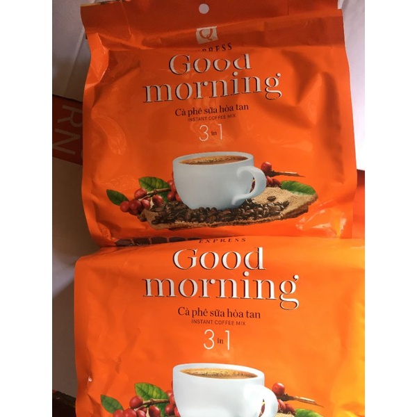 Cà phê Trần Quang, cà phê buổi sáng good morning bịch 480g (24 ống x 20g)