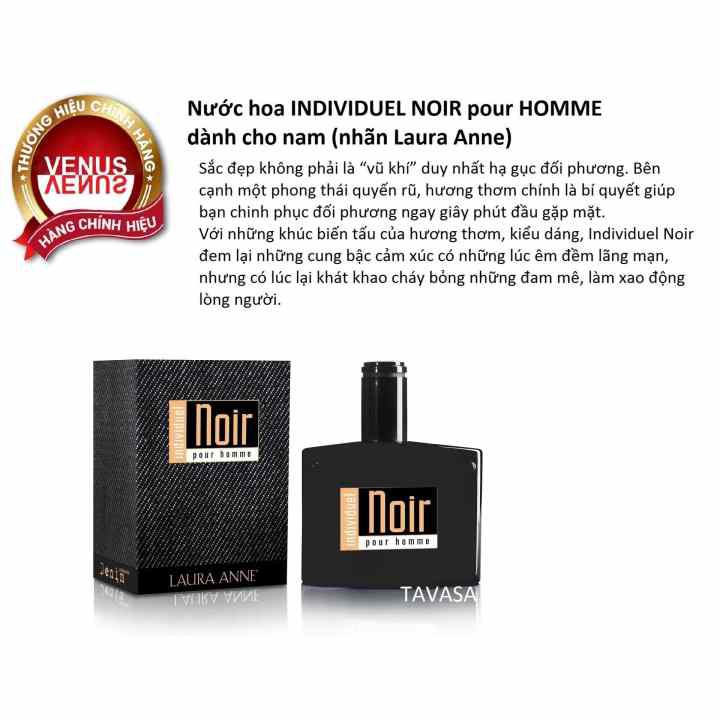 Nước hoa Laura Anne - Individuel Noir - Pour Homme & Femme 50ML | Thế Giới Skin Care