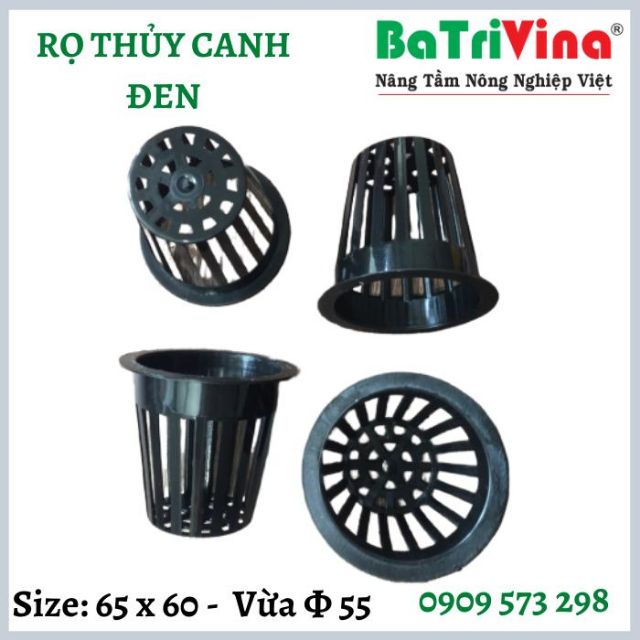 Rọ nhựa trồng rau thủy canh phi 55 chuyên dụng nhựa dẻo tốt