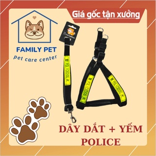 Dây dắt chó Police dù