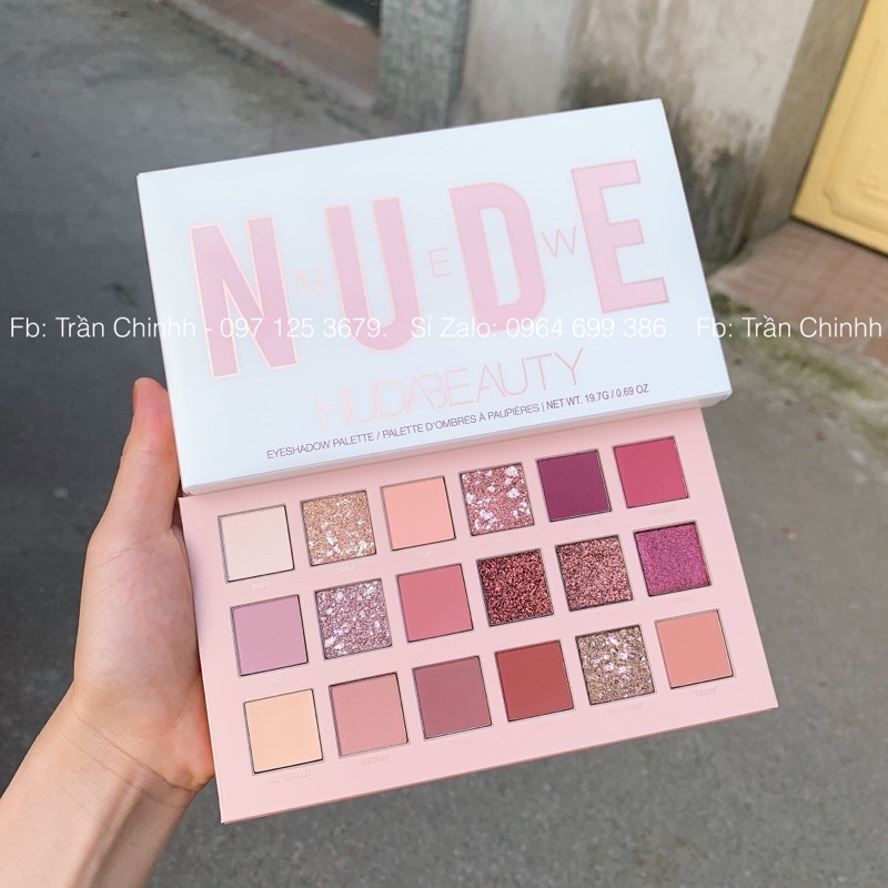 Có sẵn - Bảng phấn mắt Huda Beauty New Nude, Rose Quarzt, Mercury, Naughty, Rose Gold, Desert Dusk