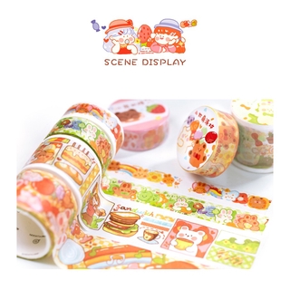 Cuộn băng dán washi trang trí dễ thương