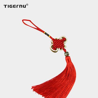 Dây Treo Thắt Nút Tigernu Màu Đỏ Phong Cách Trung Hoa Dùng Trang Trí