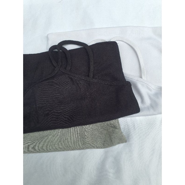 ÁO 2 DÂY CHỮ V NỮ TRƠN CROPTOP THUN GÂN ALOHASHOP91