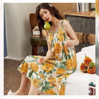 Váy suông mặc nhà phong cách tiểu thư cực mát B45