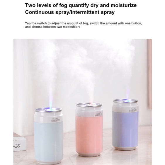 Máy khuếch tán tinh dầu Tạo Độ Ẩm Không Khí 260ML USB Có Đèn Ban Đêm