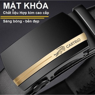Bộ 20 mẫu thắt lưng nam CARTELO chất liệu da PVC cao cấp NHT-10 , đen và nâu GM