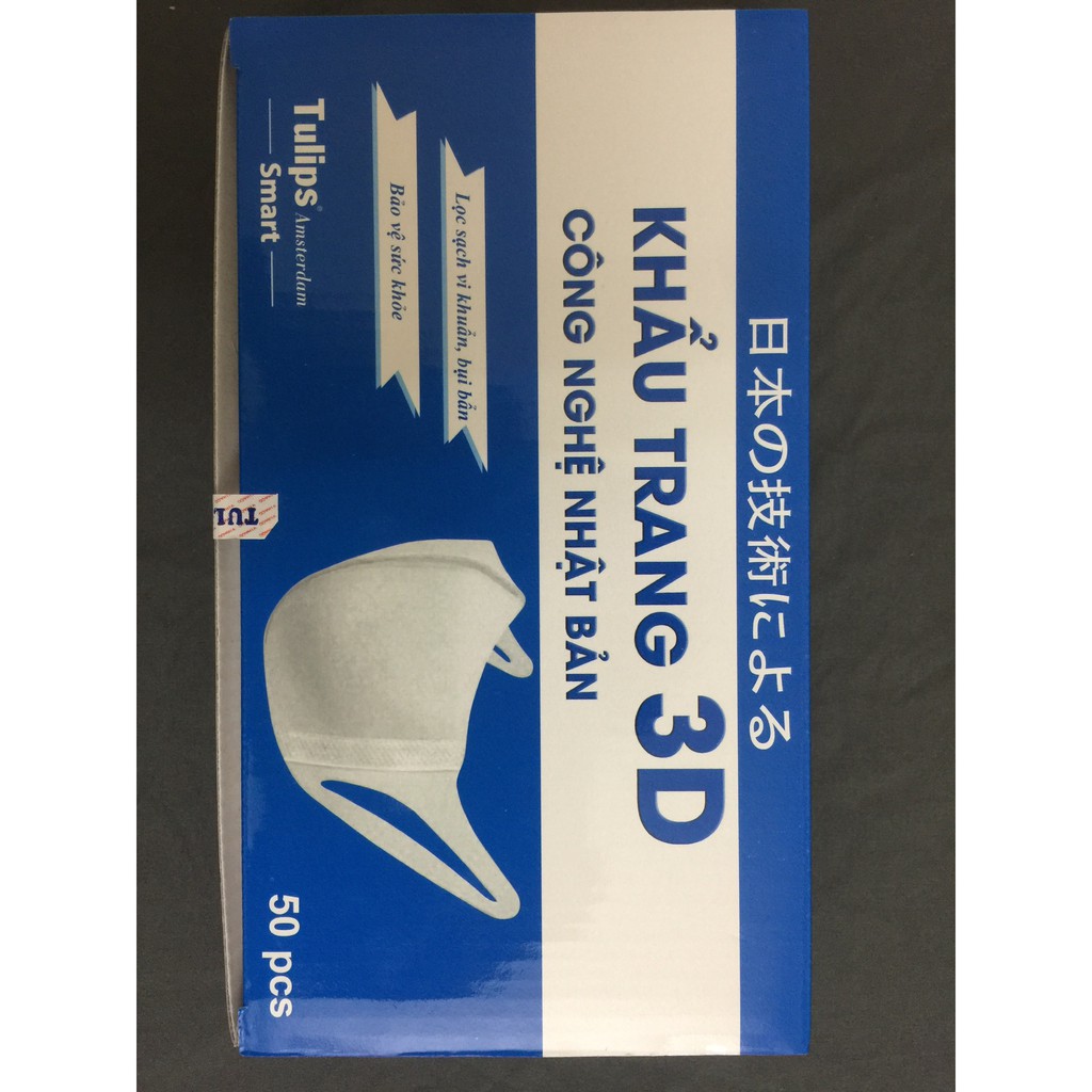 Khẩu trang 3d công nghệ dập nhật bản hộp 50 cái