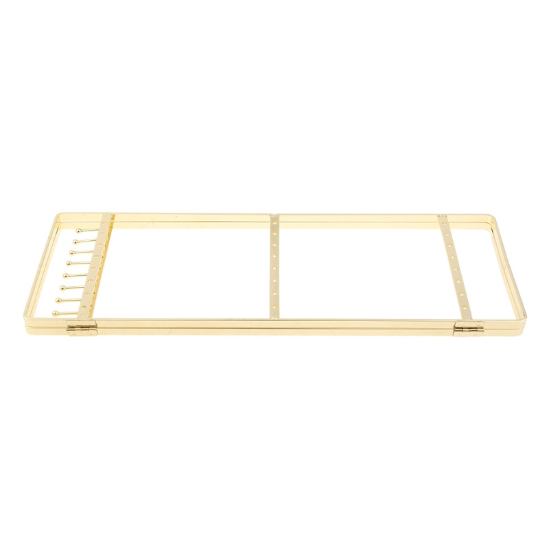 Giá Đỡ Trưng Bày Trang Sức 2 Tầng Bằng Kim Loại Có Thể Gập Lại Tiện Dụng