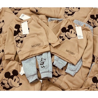 Set bộ nỉ bông Mickey HM cho bé trai