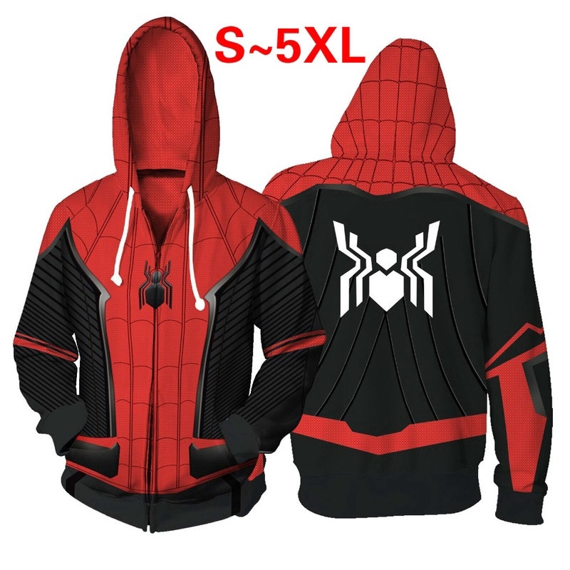 Áo hoodie họa tiết người nhện 3D độc đáo dành cho hóa trang