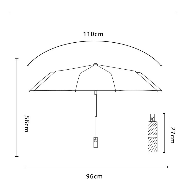 Ô gấp cao cấp có nút bật tự động chống tia UV - UV Super Prevent Sun - OG03