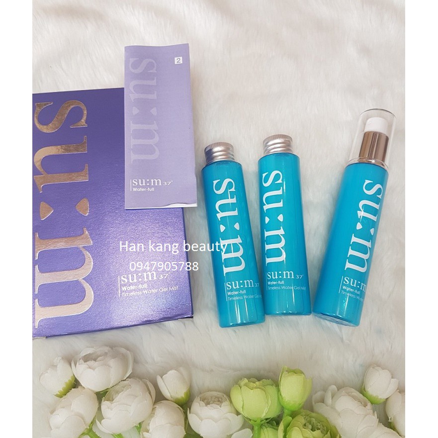 Bộ Xịt Khoáng Su:m 37 Water-full Timeless Water Gel Mist 3sp