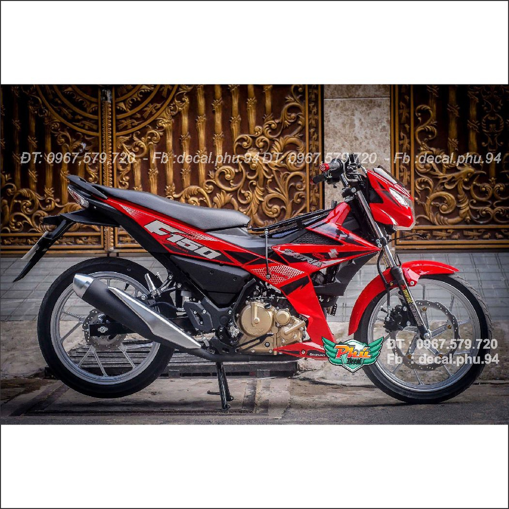 Tem Rời Satria đỏ đen , (J)