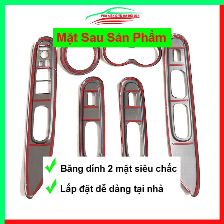 Ốp nội thất cho xe ô tô Honda Brio 2019 vân Titan bảo vệ chống trầy xước và làm đẹp xe