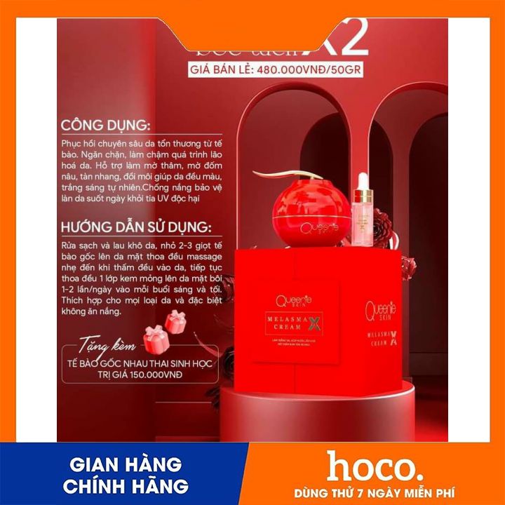 Kem Huyết Nám Bóc Tách X2