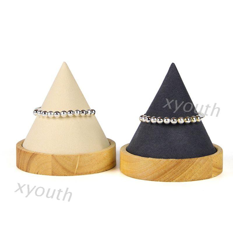 Giá trưng bày trang sức bằng gỗ hình nón độc đáo chất lượng cao
