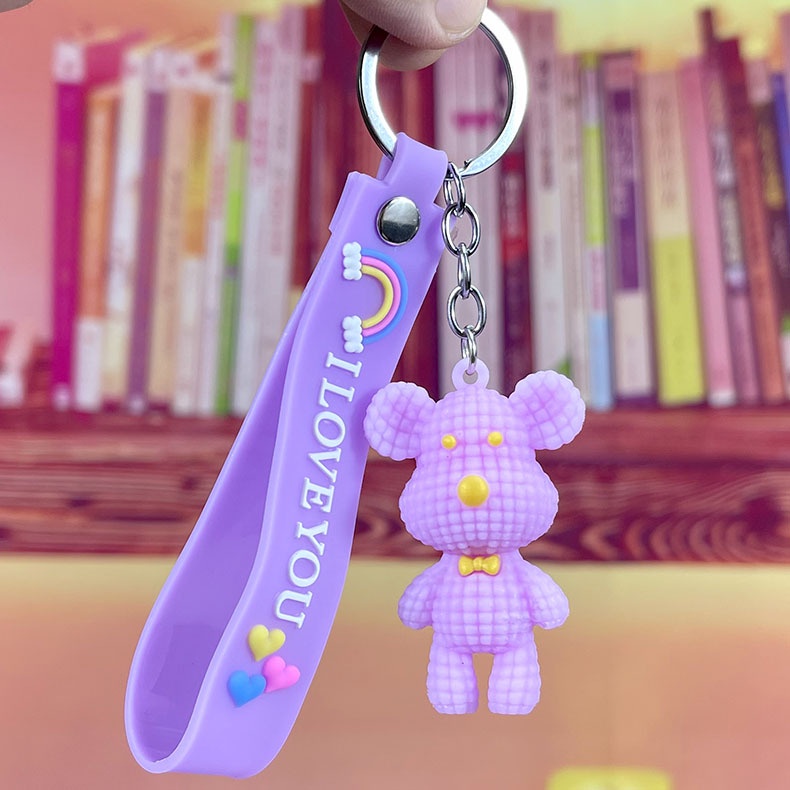 Móc Khóa Hình Gấu Thời Trang Nhiều Màu