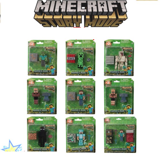 Mô hình minecraft tặng nhân vật Minecraft mini figure
