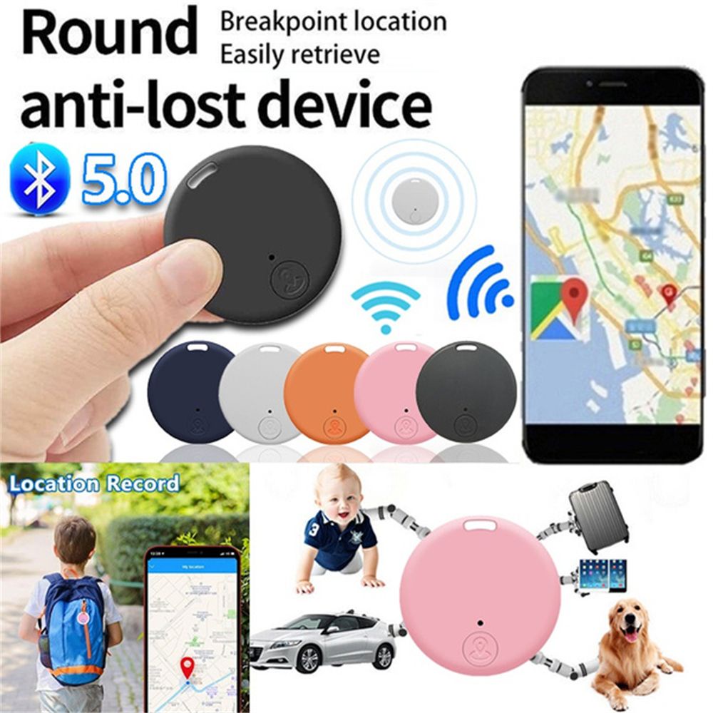 MALCOLM Practical Wireless Tracker Need App Smart Tag Activity Trackers Wireless Bluetooth Anti-lost For Pet Dog Cat Kids Mini Bluetooth 5.0 Wallet Key Finder Locator Device/Multicolor