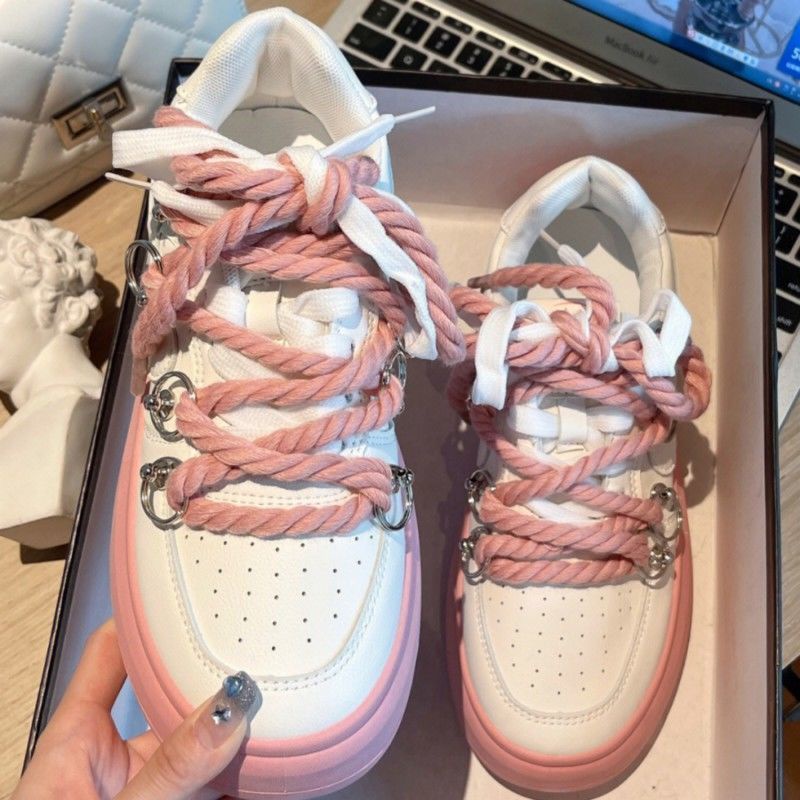 Dịu Dàng ra ngoài!Đôi giày Sneaker trực tiếp đưa tôi trở về Tám năm!Giày Bata Có Dây BuộC Cho Nữ