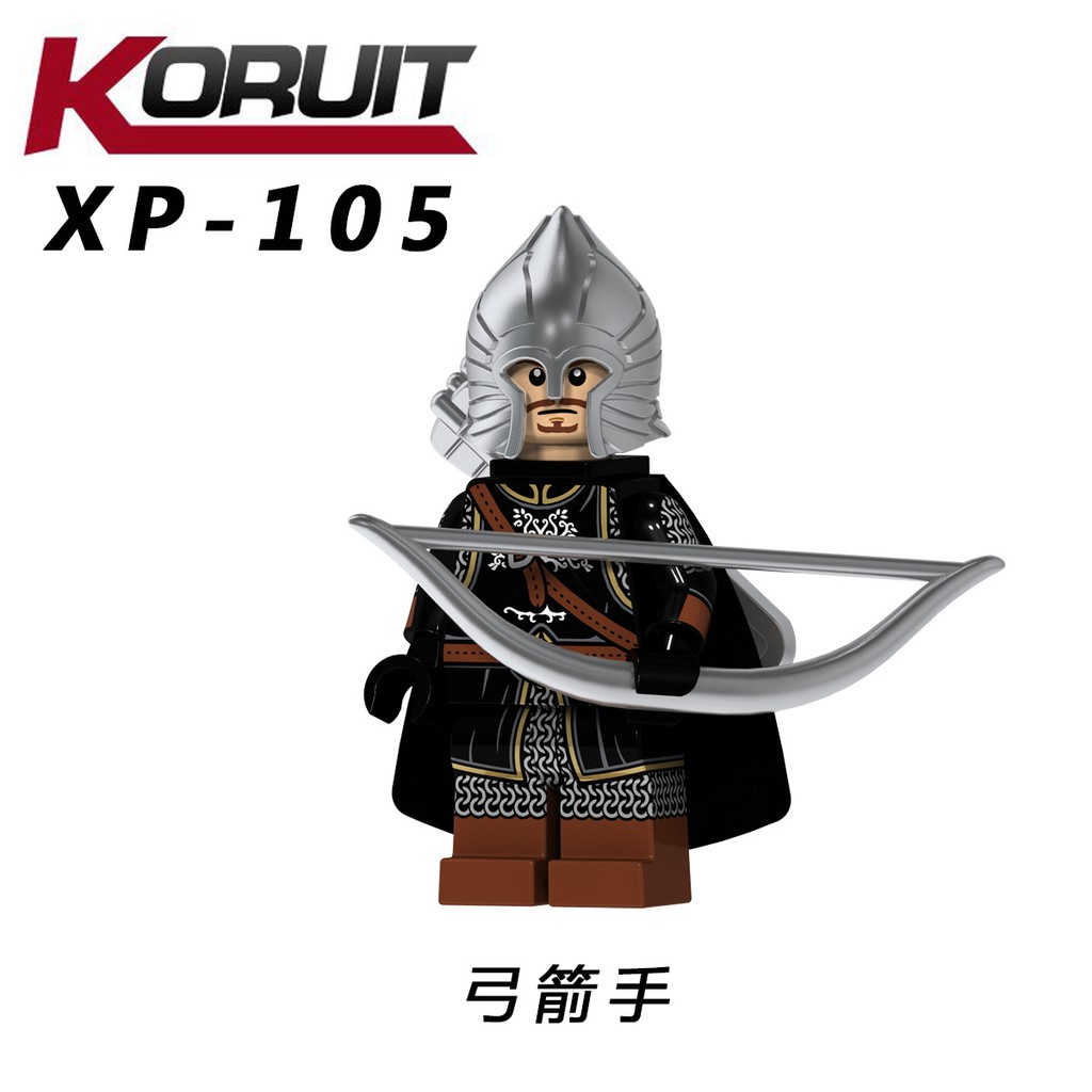 Minifigures Lính Gondor Trong Chúa Tể Những Chiếc Nhẫn The Lord Of The Rings Giáp Siêu Đẹp KT1014