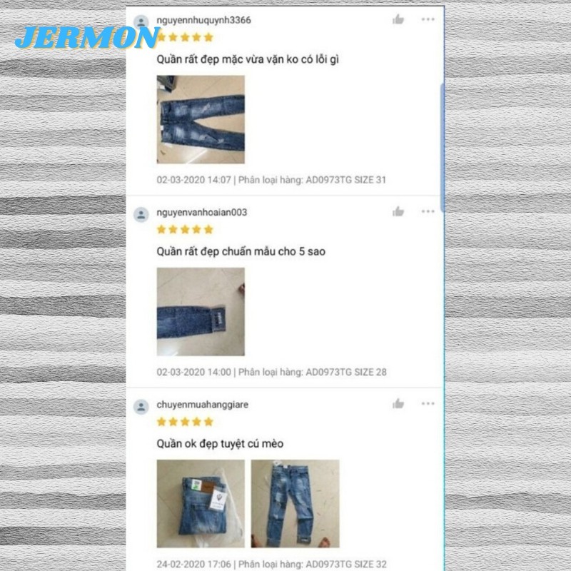 Quần Jean Nam Chất Bò Cao Cấp AD0973 Xanh Rách In Chữ Gấu Quần | BigBuy360 - bigbuy360.vn