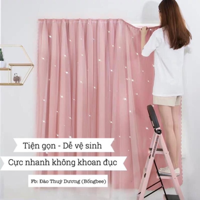 [ SIÊU TIỆN LỢI ] Rèm Cửa Dán 2 Lớp TIỆN LỢI - Không Cần Khoan Tường