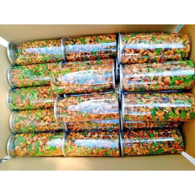 [Mã 77FMCGSALE1 giảm 10% đơn 250K] 500g Hạt điều rang tỏi ớt lá chanh | BigBuy360 - bigbuy360.vn